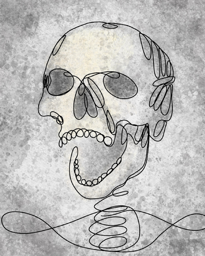 Skeleton's Secrets: A Spooky Halloween Digital Artwork