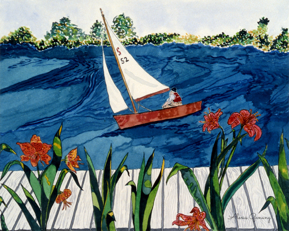 Tiger Lillies On The Thames Art | Alexis Genung Studios