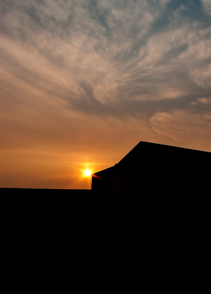 Plains Sunset Silouette Photography Art | David Thoutt Photography