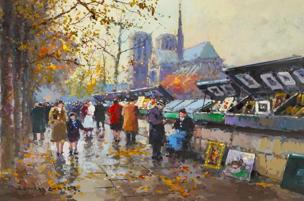 60. Bouquinistas De Notre Dame Art Reproduction Art | Benjamin Art Etc