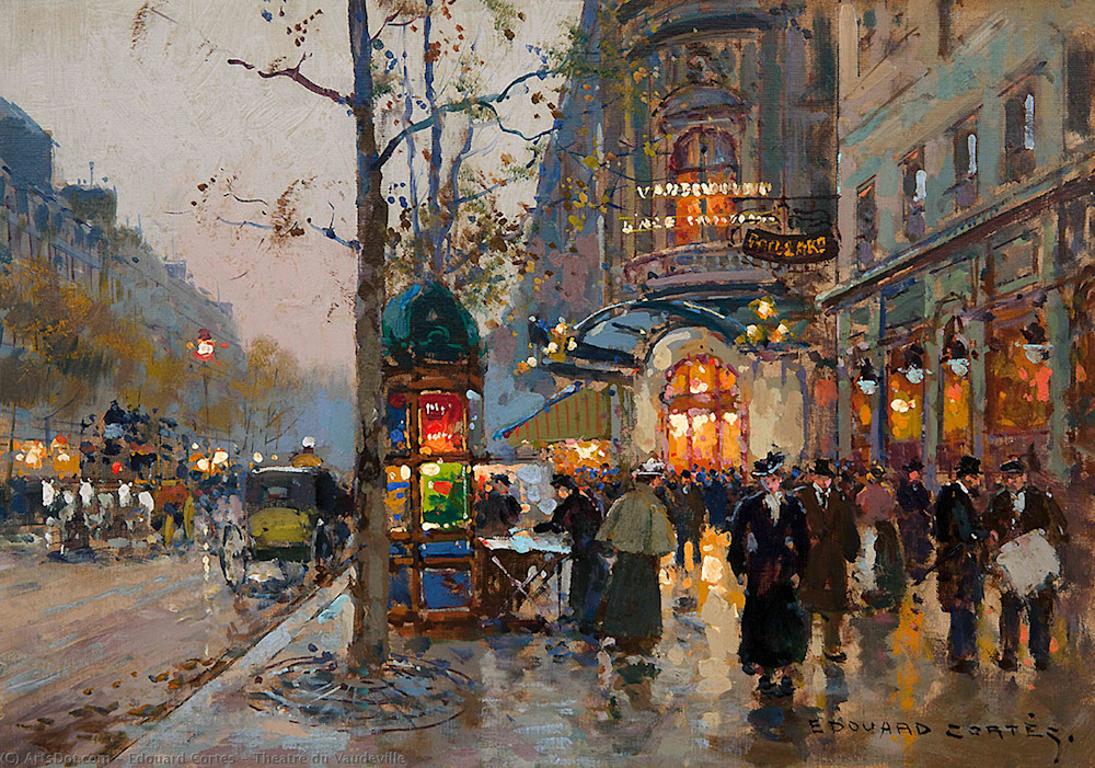 194. Theatre De Vaudeville 2 Reproduction Art | Benjamin Art Etc