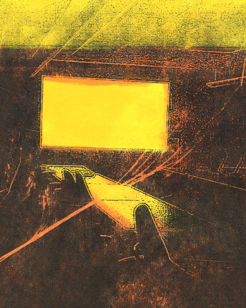 The Boardroom In Yellow Art | Mark Rushton