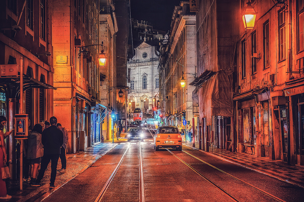 Lisbon Street Scene Photography Art | Spartana Photography
