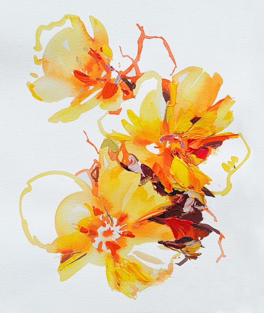 Garden Poppies Art | Andrea Vargas Fine art