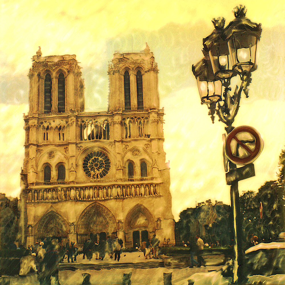 Polaroid Manipulation Paris Notre Dame Photography Art | Europa Photogenica     Barbara van Zanten