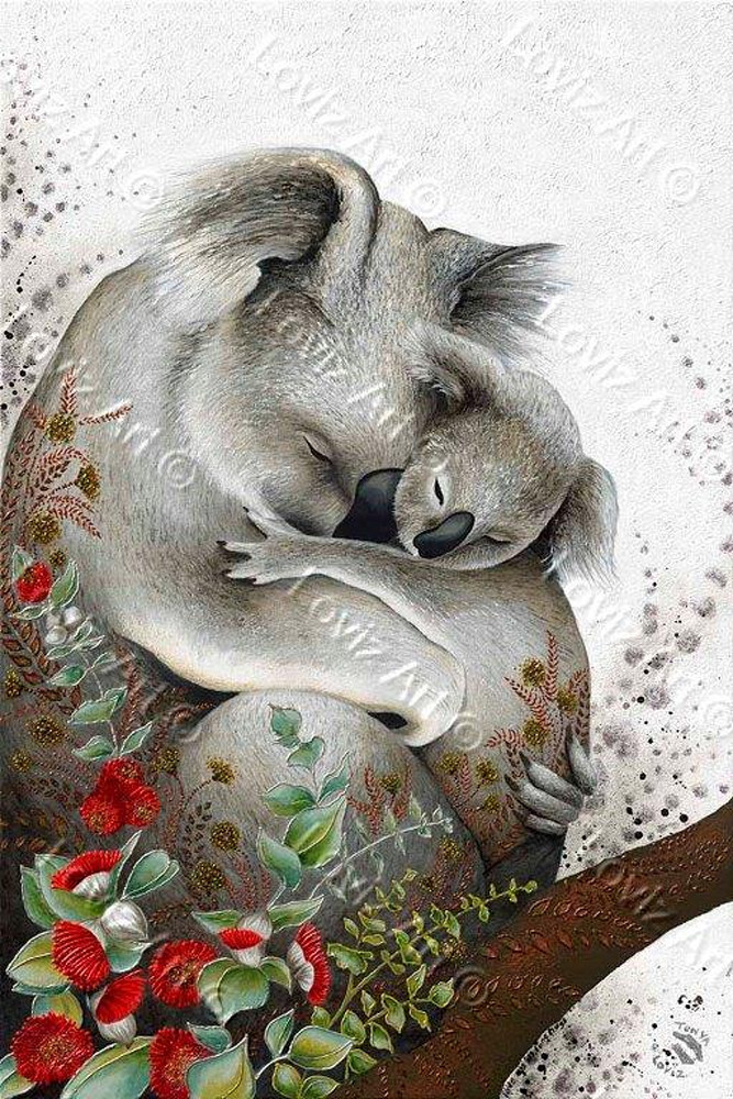 Bear Hugs, artwork by local Hunter Valley artist Tanya Loviz
