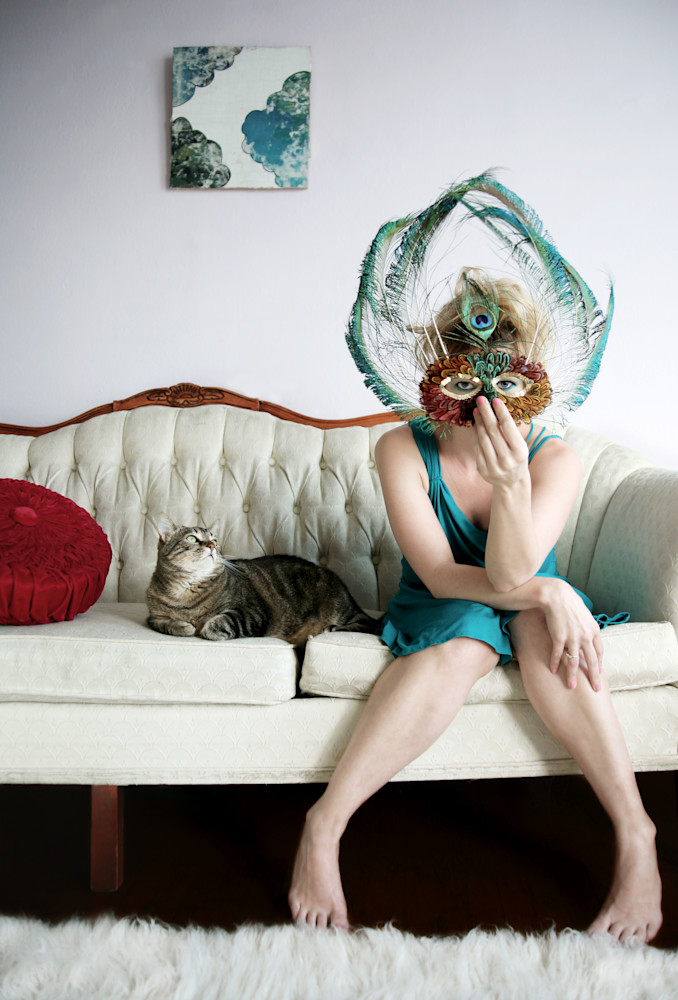 Peacock Mask Photography Art | Kelly Nicolaisen Photography 