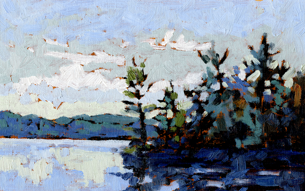 Giclee Art Print - Blue Ridge Mountains Study 3 - by contemporary Impressionist April Moffatt