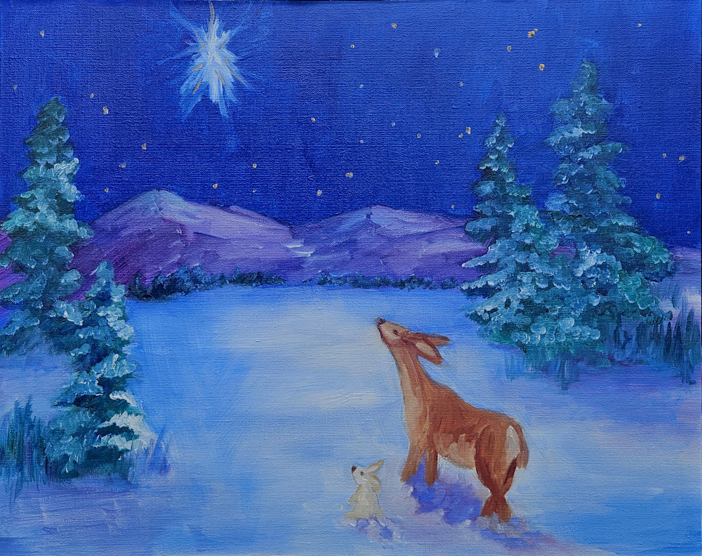 Christmas Star Art | E.Moseley Studio