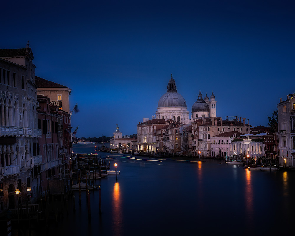 A Blue Hour Shot Of Santa Maria Della Salute, Venice Photography Art | Raj Bose Photography