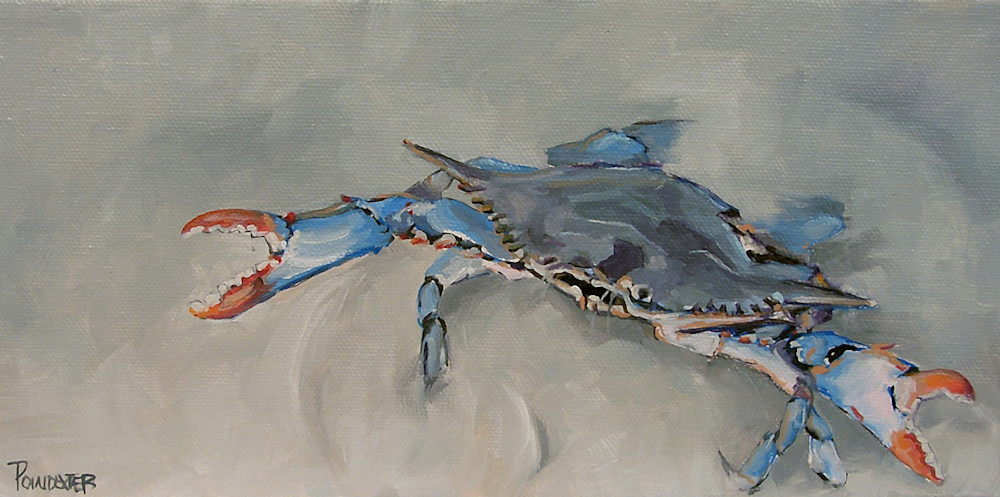 Sand Crabby | Contemporary Coastal Scapes by Dianna Poindexter