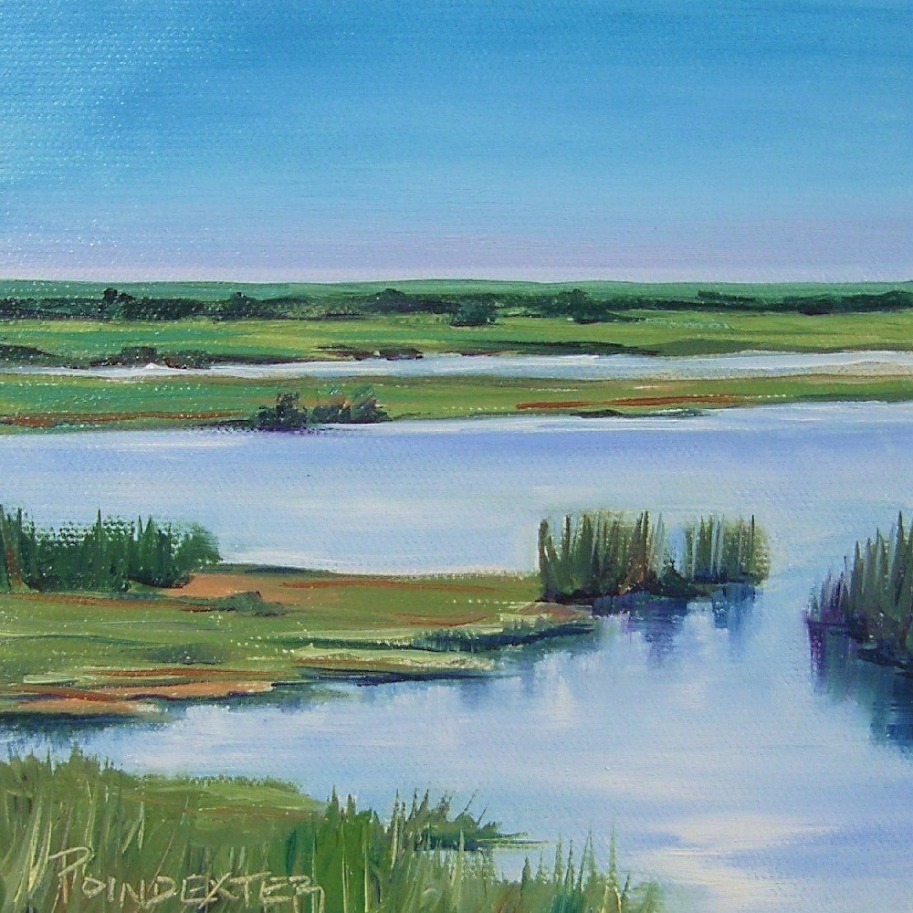 Coastal Nature Art Print | "Marsh Reflections" Salt Marsh Landscape