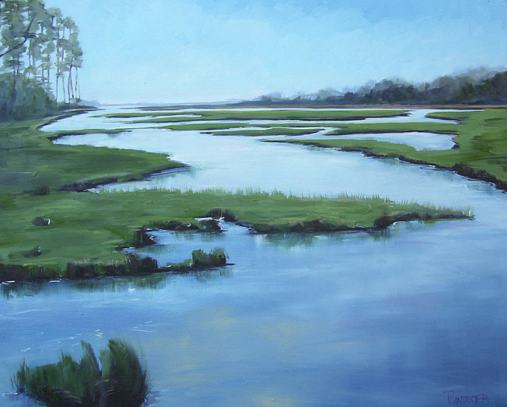 "Save Me" | Fine Art Print of Salt Marsh Oil Painting, Low-country Coastal Art