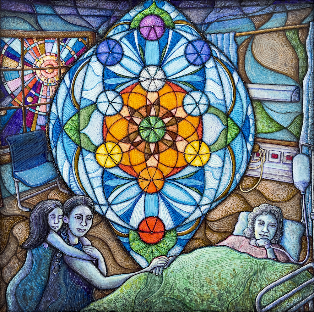 sacred geometry tree of life caregiver archetype drawing