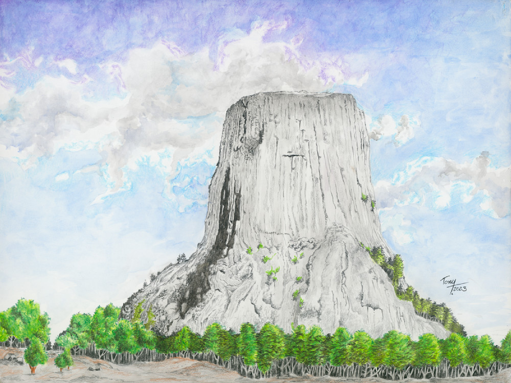 Devils Tower National Monument Art | Art By TonyT