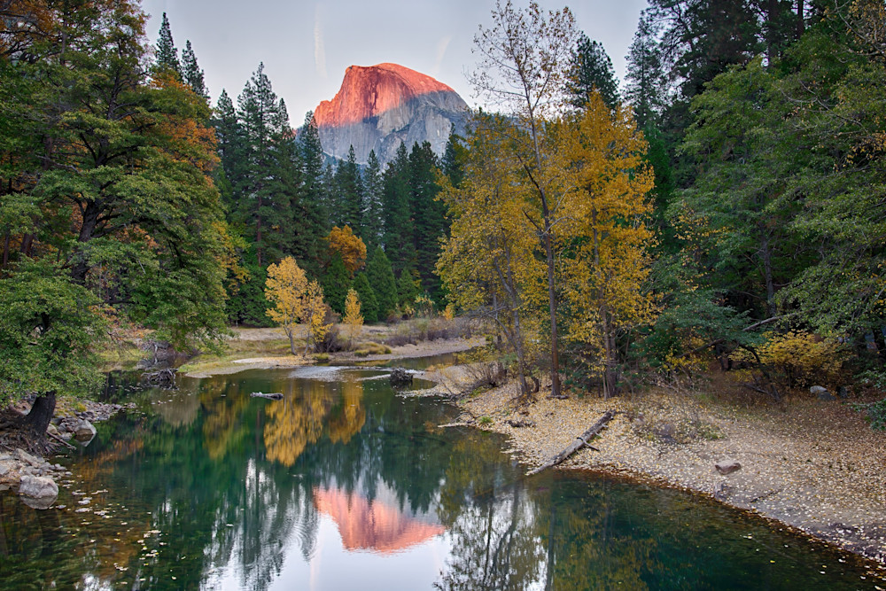 Autumn Sunset At Sentinel Bridge, Yosemite National Park Photography Art | Anand's Photography