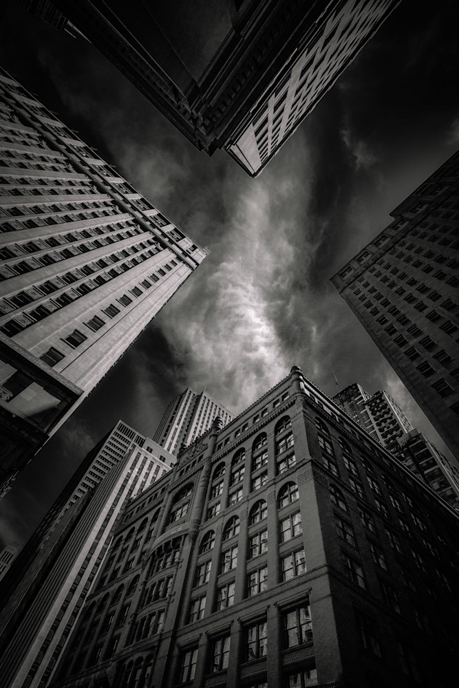 A Moody Shot Of The Skyscrapers In Chicago Photography Art | Raj Bose Photography