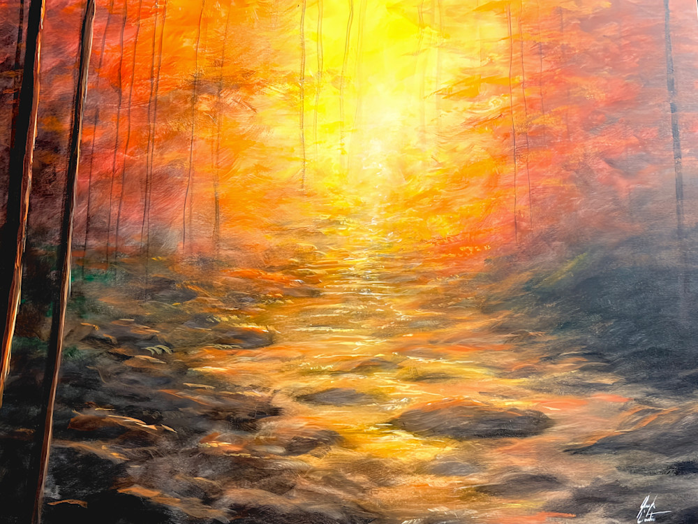 Amber Streams By Sunscapes Art