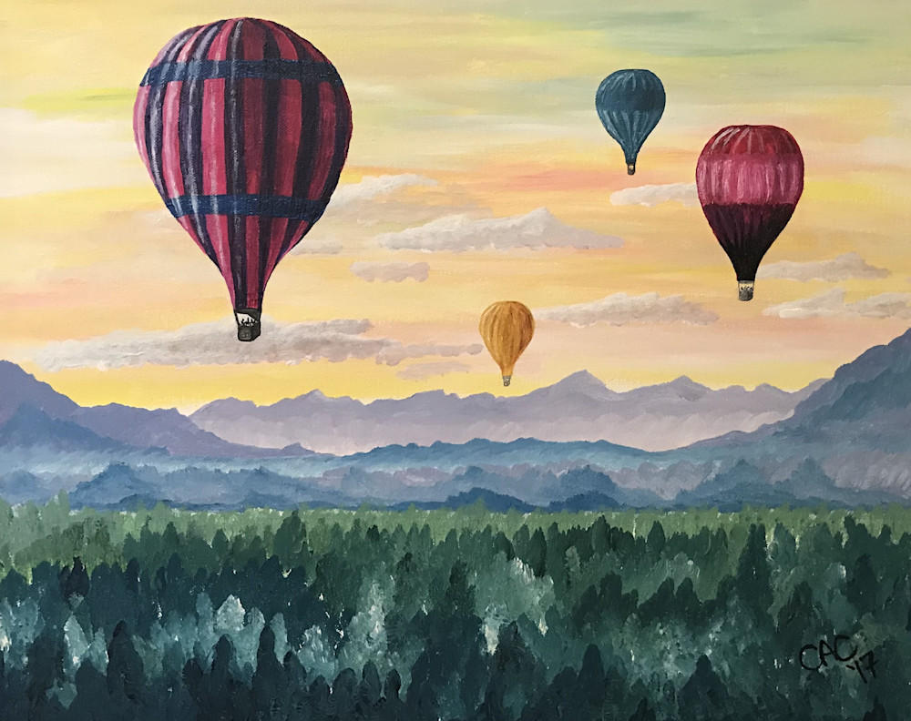 Hot Air Balloons At Sunrise Art | Covey Artistic Creations