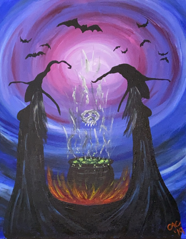 Witches Cauldron Art | Covey Artistic Creations