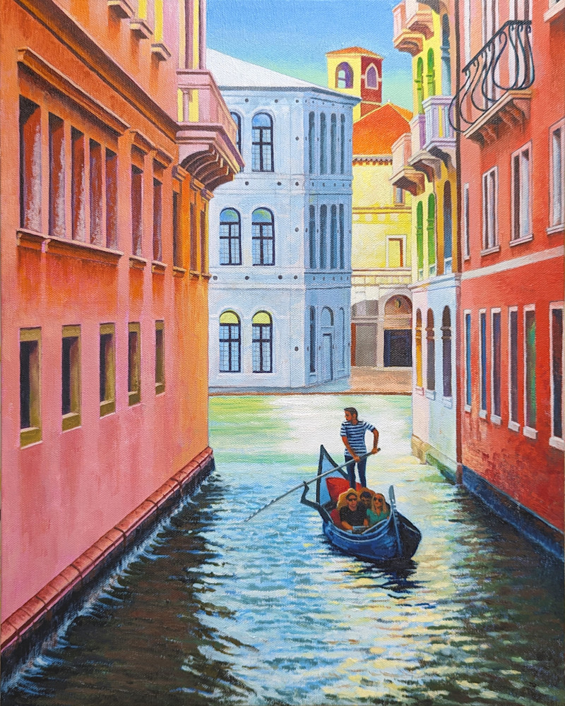 The View From The Ponte De L'ogio, Venice Art | Alan Falk Art