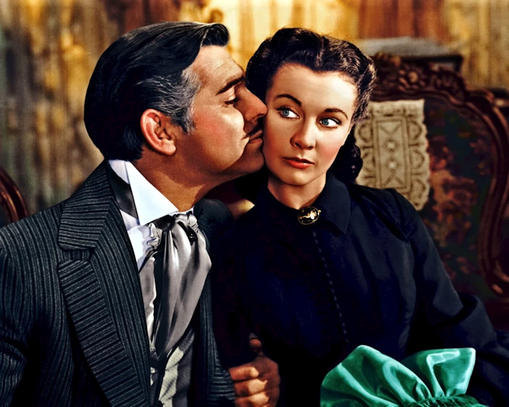Rhett Butler Scarlett O Hara In Gone With The Wind 1939 Art | Benjamin Art Etc