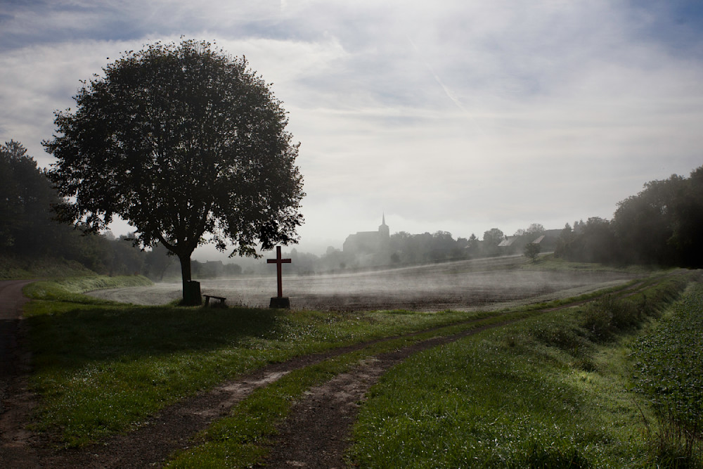 Burgundy Misty Morning At The Edge Of A Village Photography Art | Europa Photogenica     Barbara van Zanten