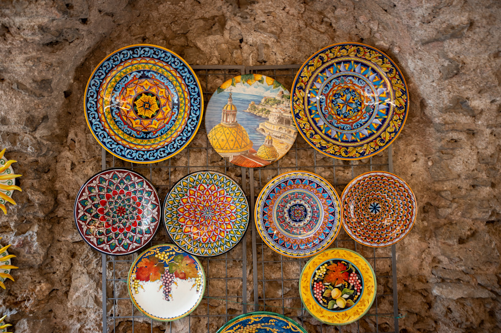 Handcrafted Italian Ornamental Plates from Amalfi