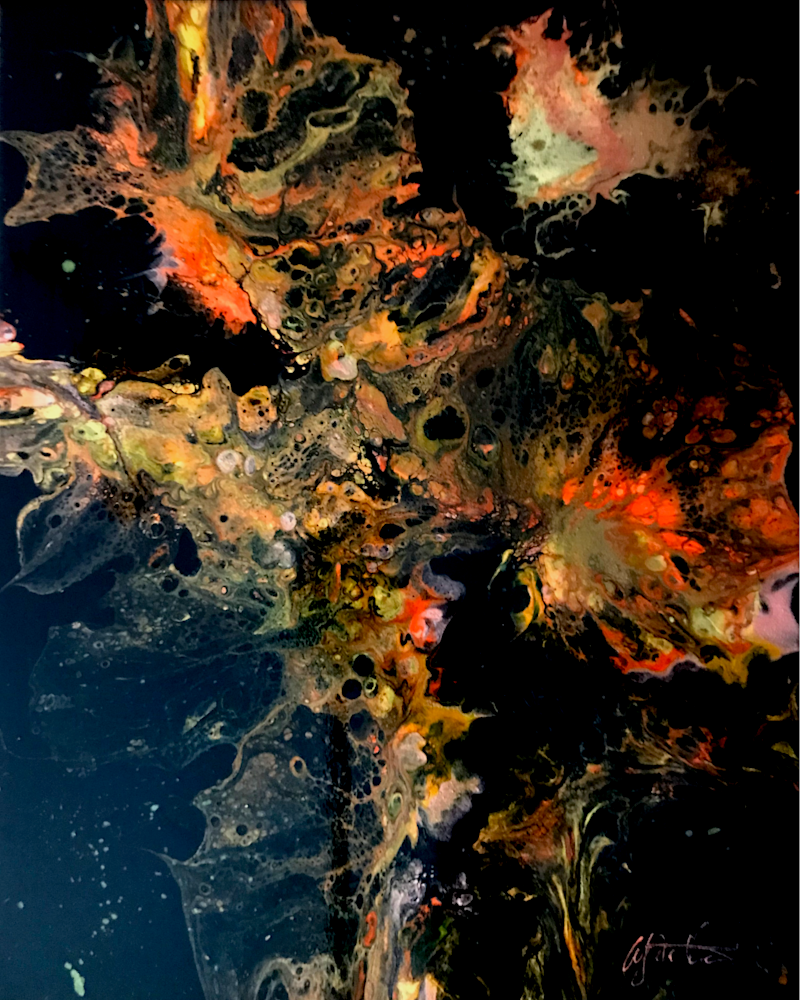 Jumping Orange Effect Art | Bill Mathis Art