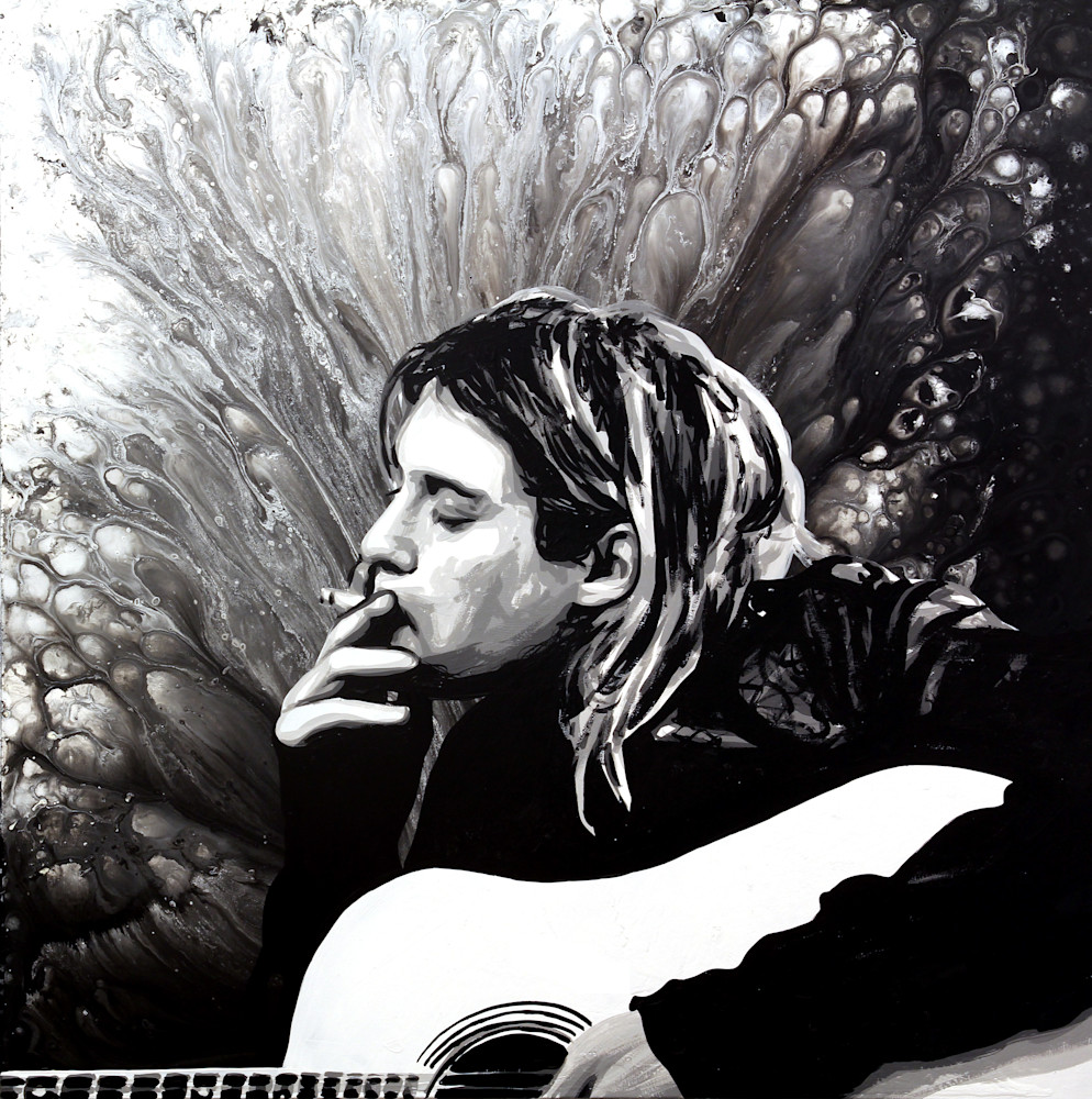 Kurt Cobain Nirvana Img 9403 Art | Ocean Clark Art