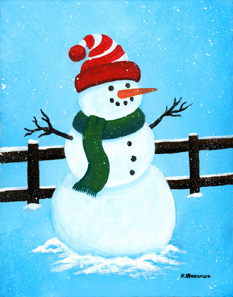 Snow Man Art | Rob Manaraze Art