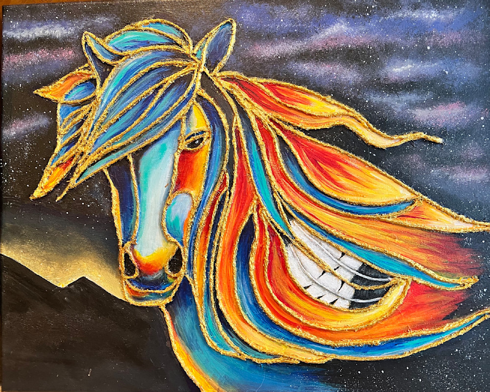 Native Horse Galaxy Art | Create HAPPY Now