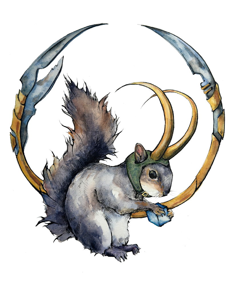 Squirrel Loki Art | Meghan Taylor Art