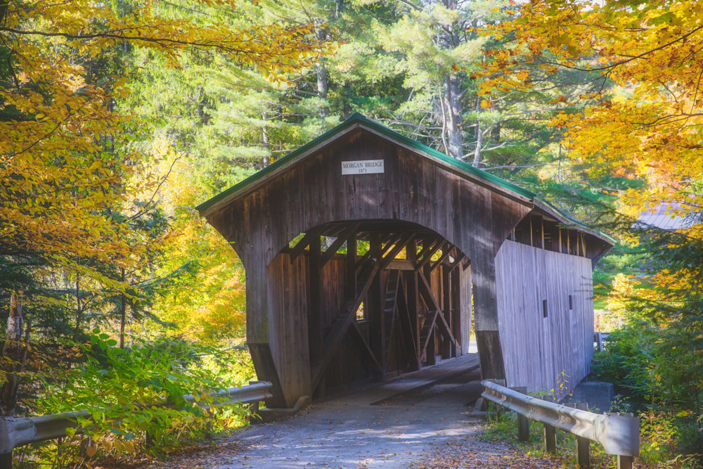 Morgan Covered Bridge, Belvidere, Vermont Photography Art | Anne Majusiak Photography