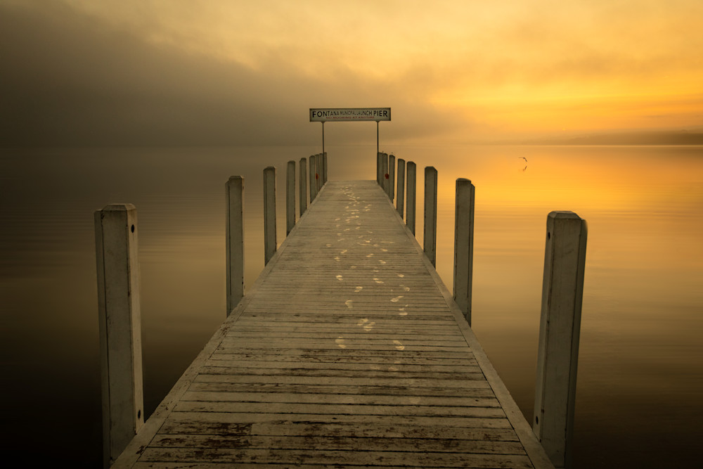Fontana Municipal Launch Pier Sunrise