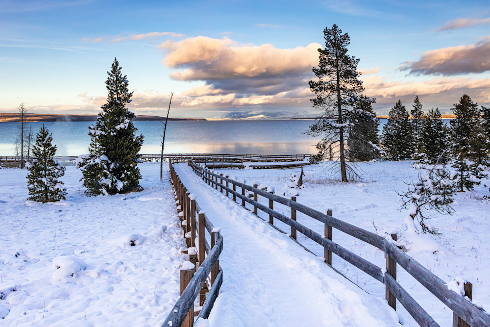 Tco   West Thumb Geyser Winter Sunset Art | Open Range Images