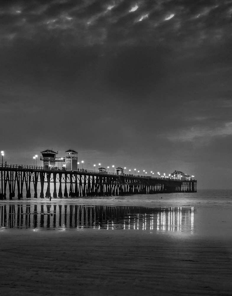 Surfing At Dusk Photography Art | Bren O'Malley Photography