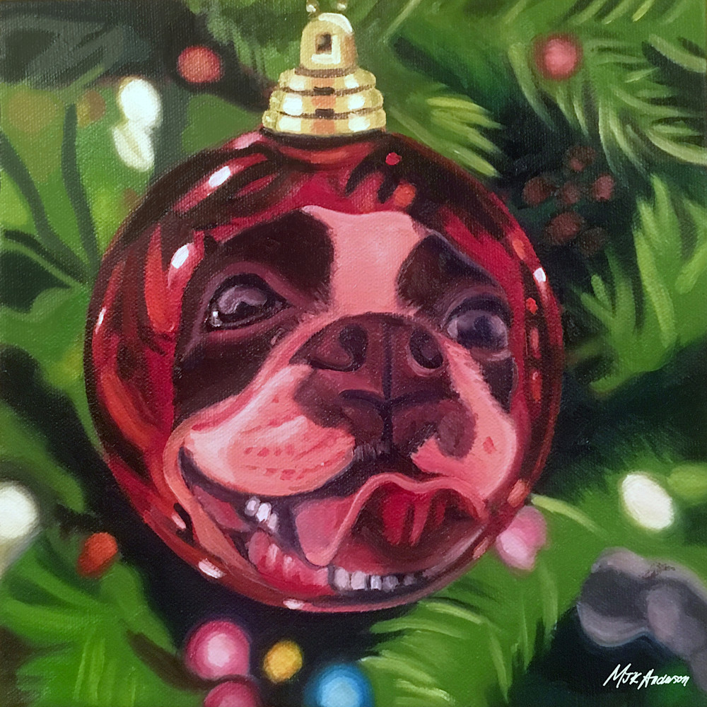 Marcy Kennedy Anderson   Merry Boston Terrier Art | Marcy Kennedy Anderson Art