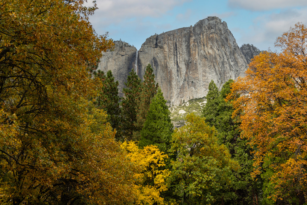 Yosemite Falls in Fall Color