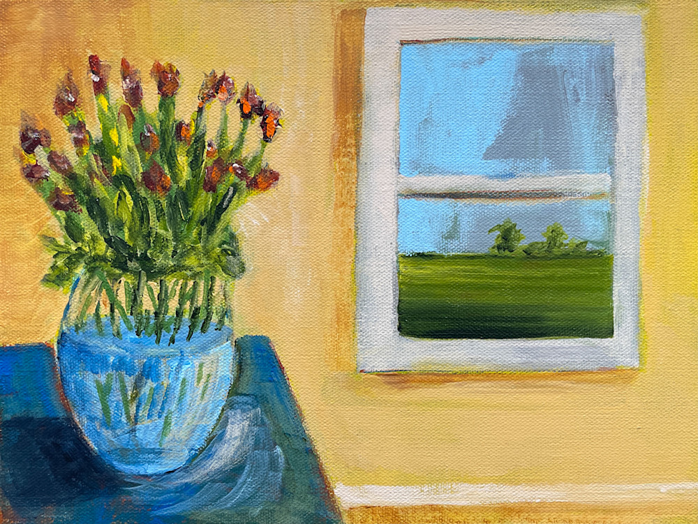 Vase Of Flowers And A Window Art | William Reed Artist