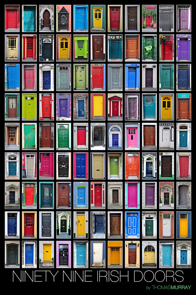 99 Irish Doors (Blk) Art | tommurray