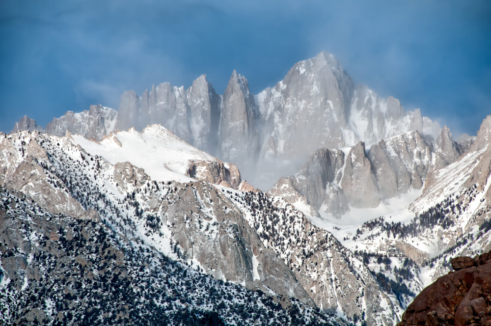 Mount Whitney in winter