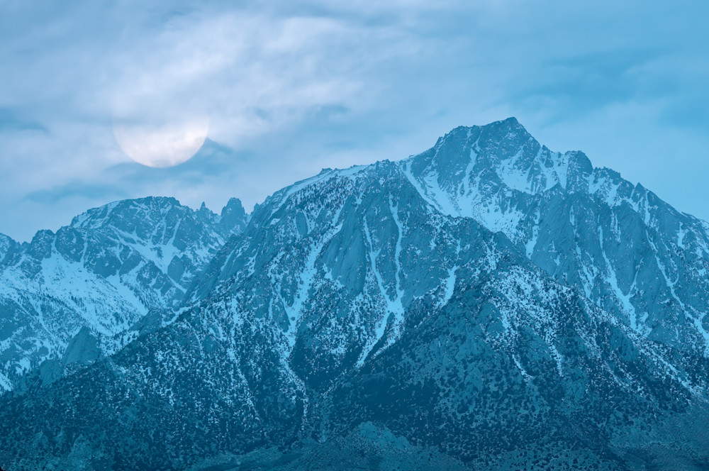 Mount Whitney And Moon Photography Art | Anand's Photography