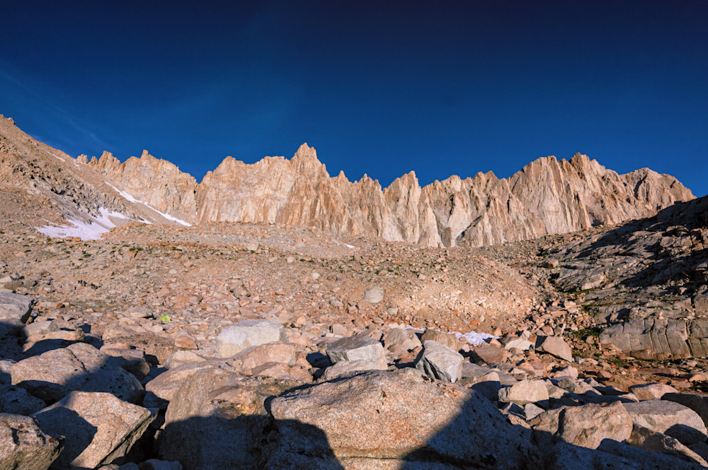 Sunrise falls over Mt. Whitney