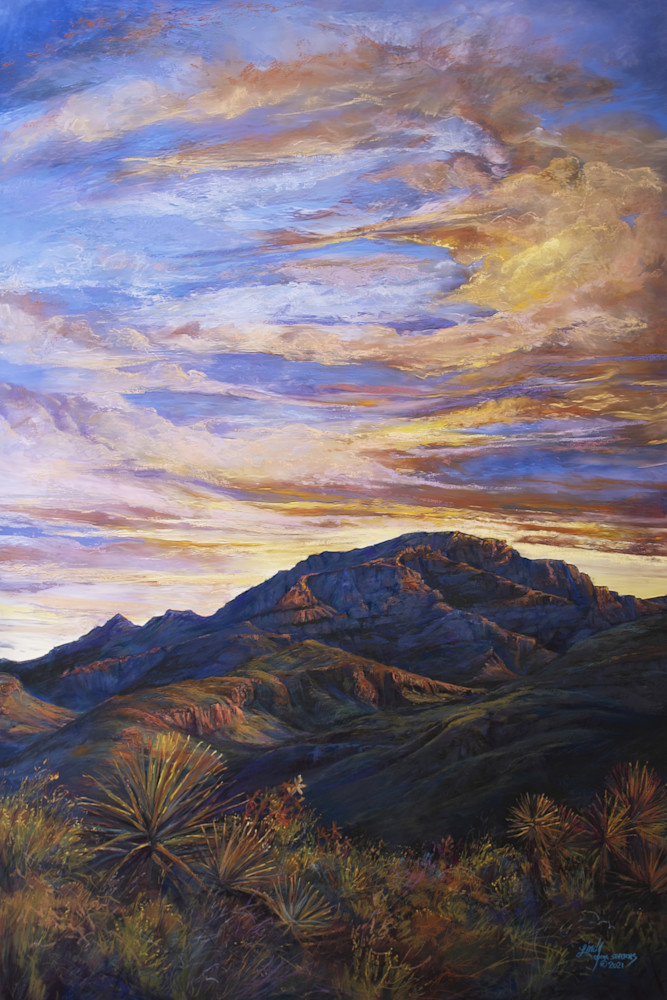 Lindy Cook Severns Art | Sunset Paints Chinati, print