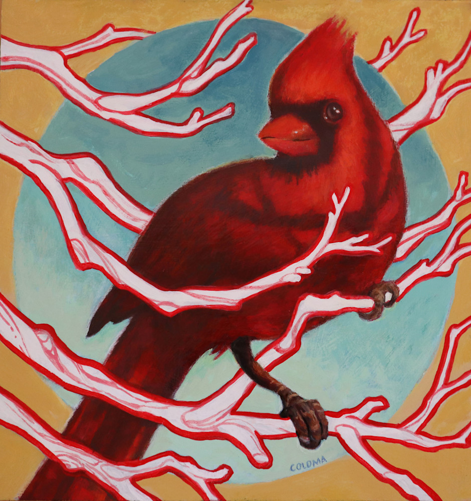 Visiting Cardinal Art | Lester Coloma Art