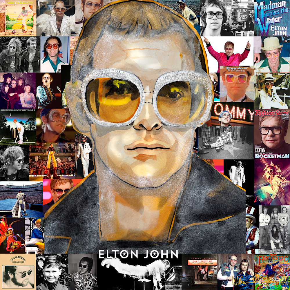 Elton John Pop Art | William K. Stidham - heART Art