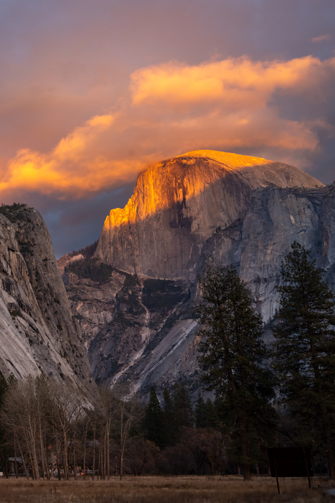 Half Dome Bathed In Sunset Glory At Yosemite National Park Photography Art | Anand's Photography