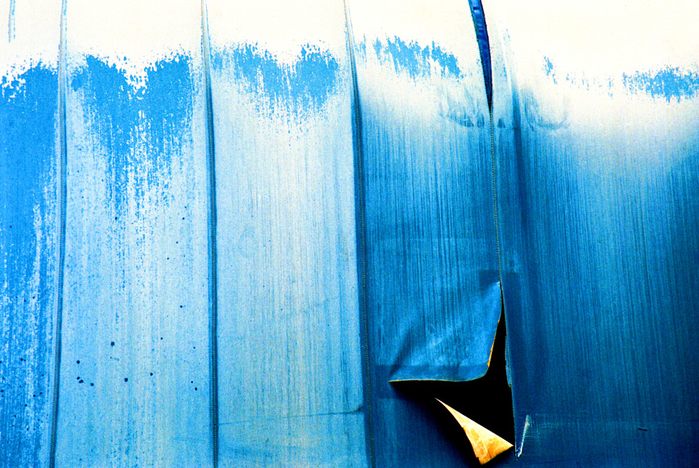 Torn Blue Awning Photography Art | Gregory Stringfield Photography - STRINGFIELD STUDIOS