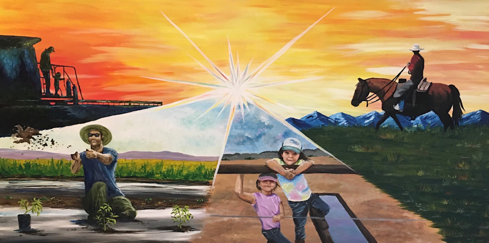 Rocky Mountain Farmer's Union Art | Some Girls and a Mural